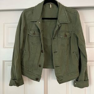 Free People Distressed Jean Jacket